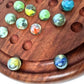Wooden Solitaire Game - Marble balls - (WSG127) - Vintage World Australia - 6
