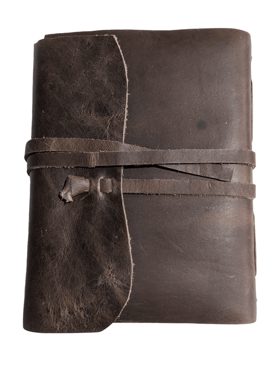 Handmade Leather Journal - (VLJ203) - Vintage World Australia - 1