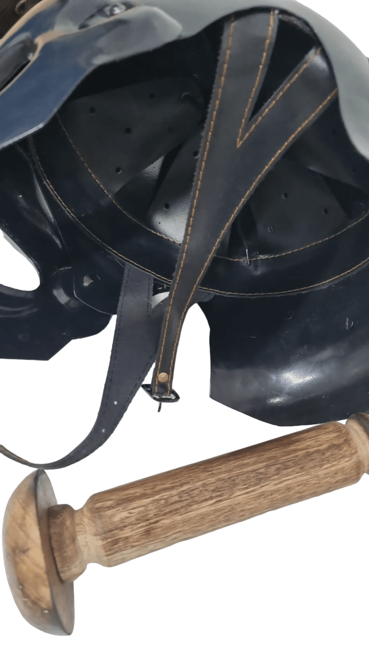 Gladiator Helmet (Maximus Decimus Meridius) - Black- (MH103B) - Vintage World Australia - 7