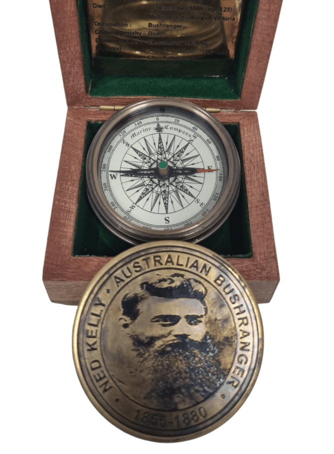 Ned Kelly 60mm Portable Compass - (CN114) - Vintage World Australia - 4