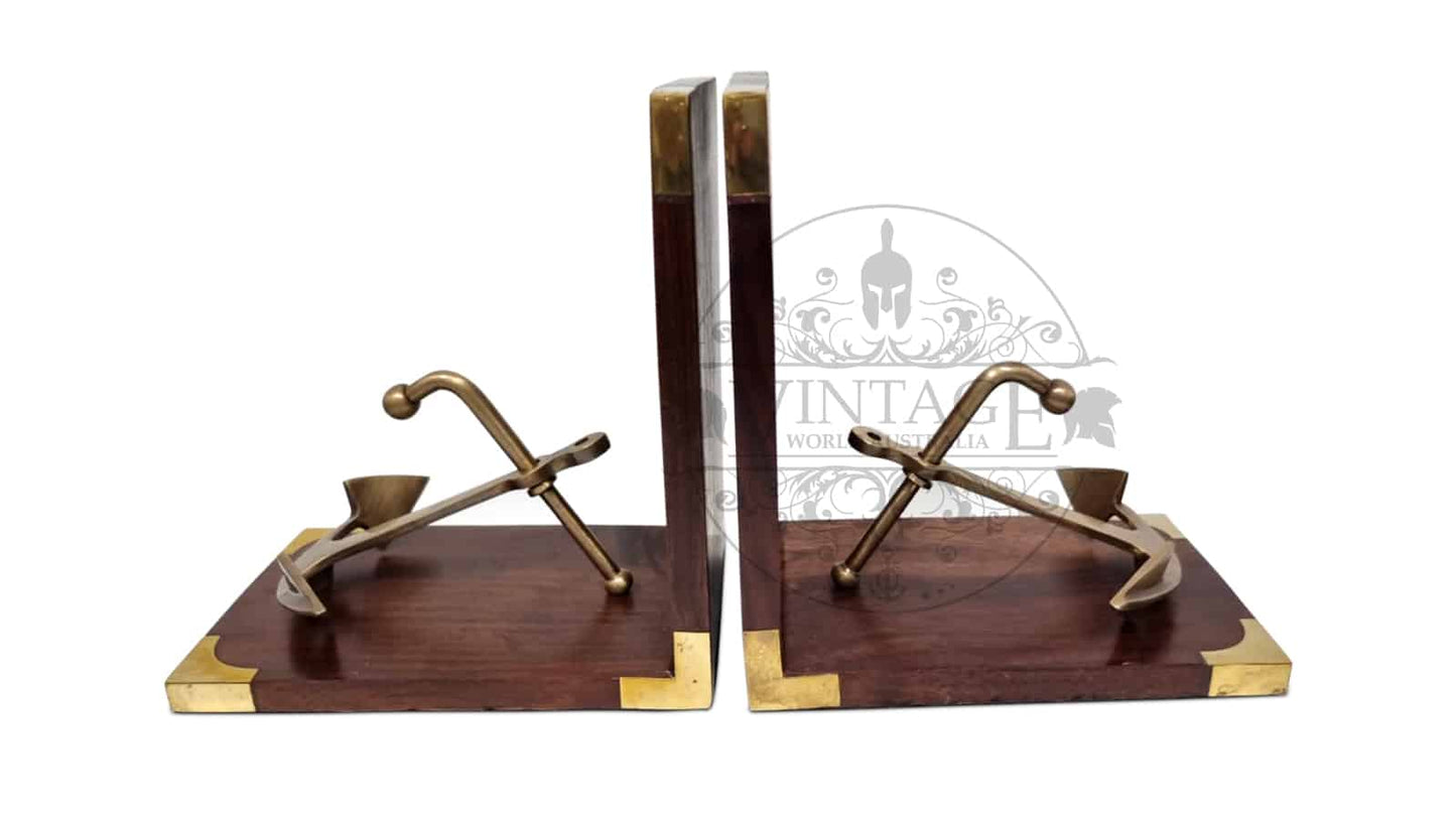 Brass Bookend - Anchor- (BE102)