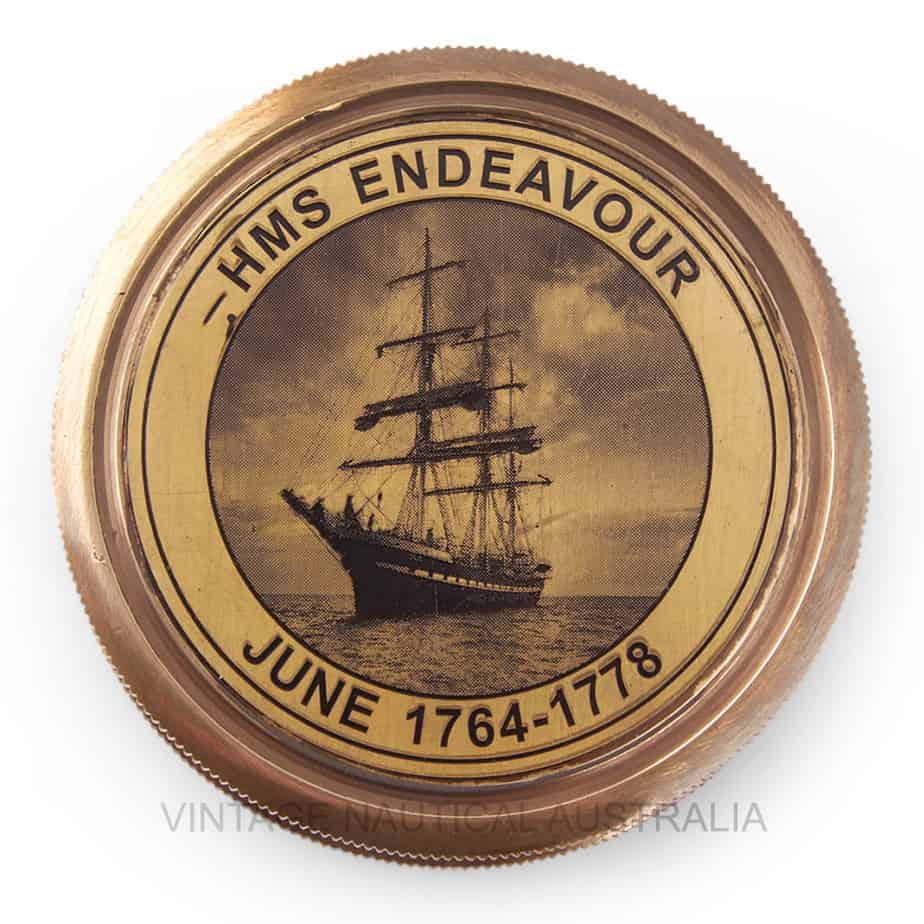 HMS Endeavour 60mm Portable Compass - (CN101) - Vintage World Australia - 3