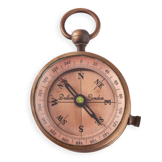 Dollond Copper 55mm Pocket Compass - (CN105) - Vintage World Australia - 1
