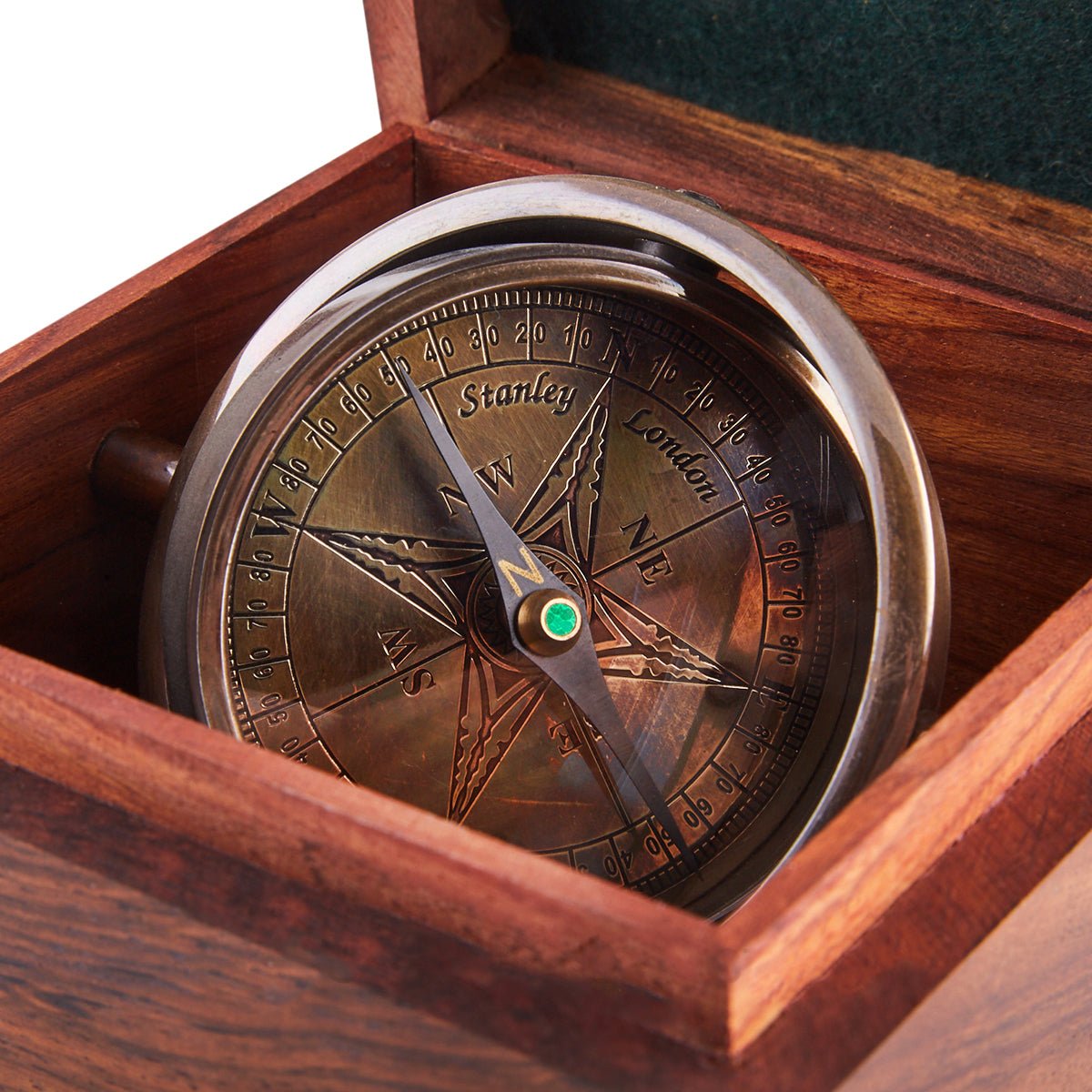 Stanley London 70mm Gimballed Box Compass - (CN108) - ( Available after 15 April 2024 ) - Vintage World Australia - 2