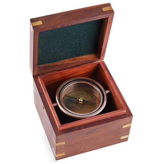 Stanley London 70mm Gimballed Box Compass - (CN108) - ( Available after 15 April 2024 ) - Vintage World Australia - 1