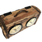 Table Clock - Brick Mould Dual Dial - (TC112) - Vintage World Australia - 4