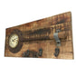 Wall Clock - Frying Pan On Recycled Wood - (TC111) - Vintage World Australia - 5