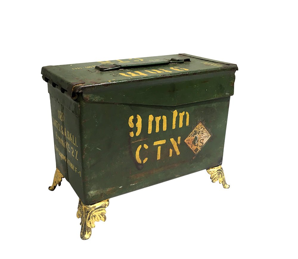 Table Clock - Military Ammo Box - ( TC113 ) - Vintage World Australia - 4