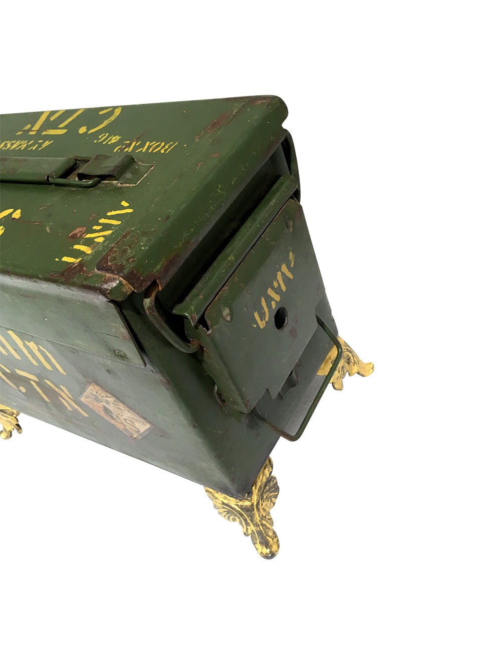 Table Clock - Military Ammo Box - ( TC113 ) - Vintage World Australia - 5