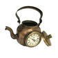 Table Clock - Old Brass Tea Kettle - ( TC109 ) - Vintage World Australia - 3
