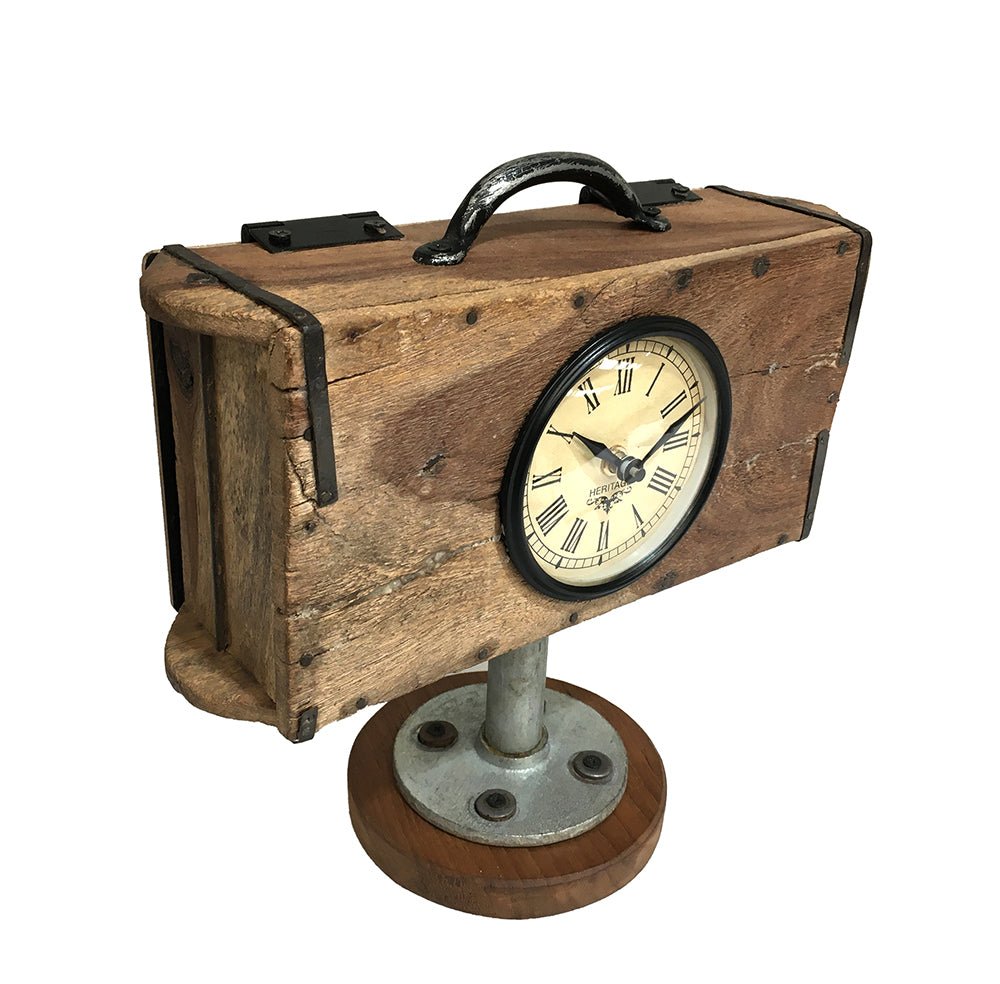 Table Clock - Brick Mould With Base - (TC106) - Vintage World Australia - 3