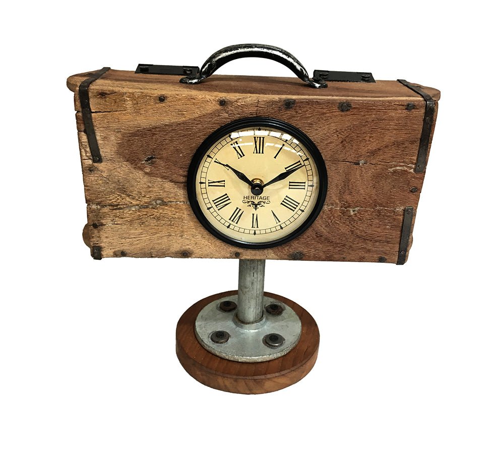 Table Clock - Brick Mould With Base - (TC106) - Vintage World Australia - 2