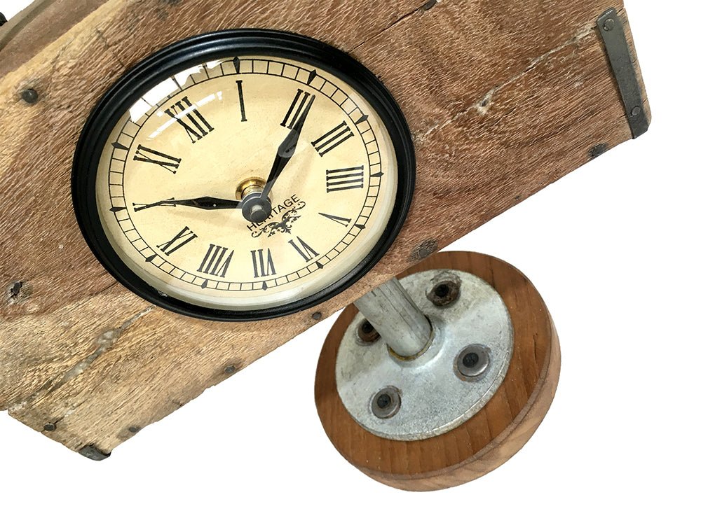 Table Clock - Brick Mould With Base - (TC106) - Vintage World Australia - 6