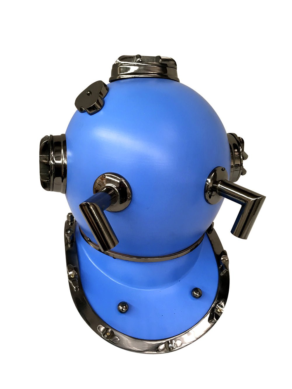 US Navy Mark V Diving Helmet – Blue - ( DH103D ) - Vintage World Australia - 4