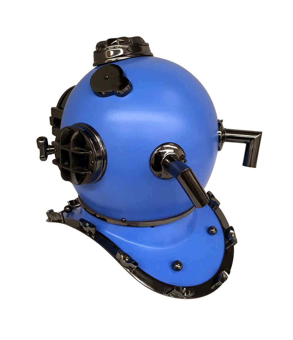 US Navy Mark V Diving Helmet – Blue - ( DH103D ) - Vintage World Australia - 5