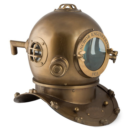 Anchor Engineering 1921 Brass Diving Helmet - ( DH103 ) - Vintage World Australia - 1