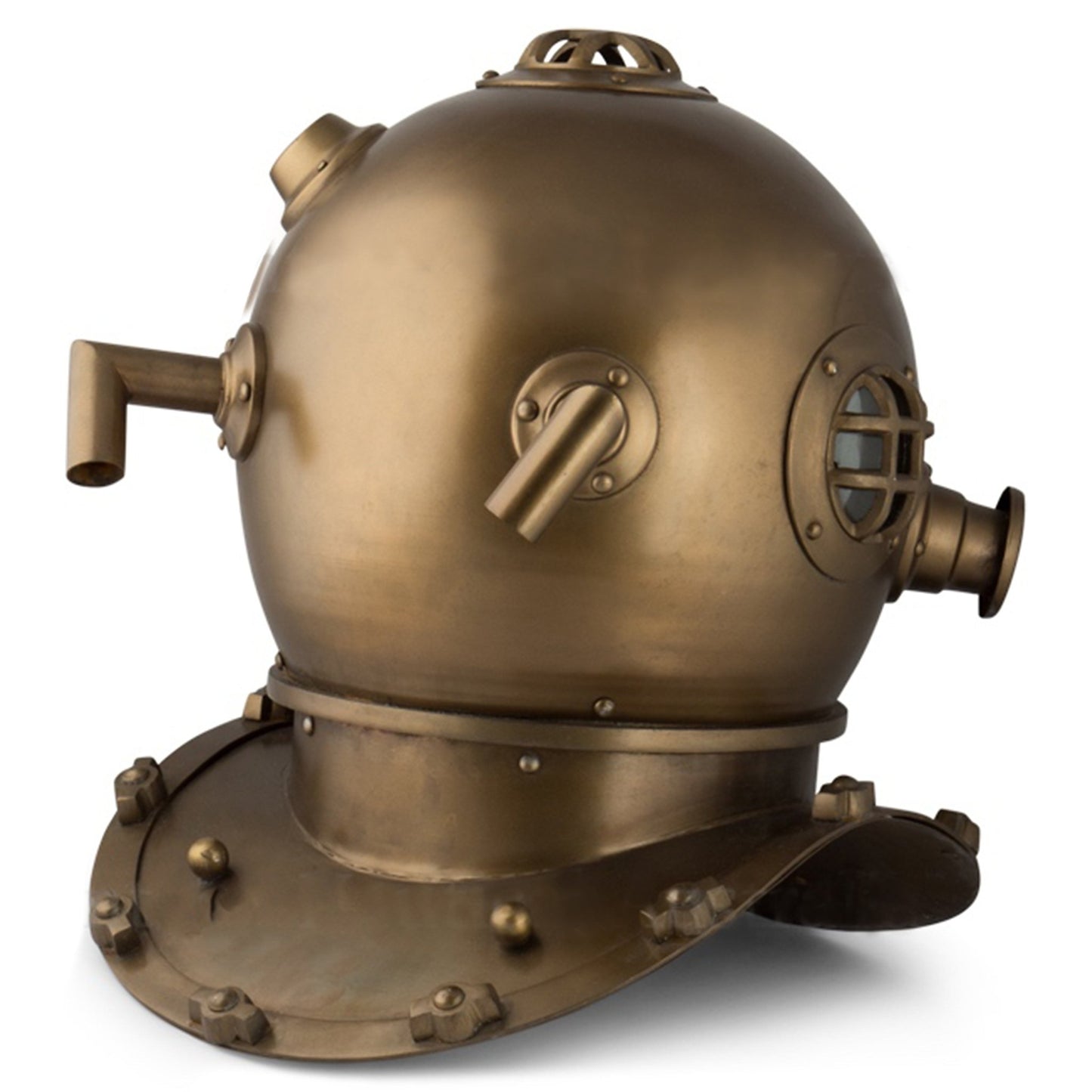 Anchor Engineering 1921 Brass Diving Helmet - ( DH103 ) - Vintage World Australia - 4