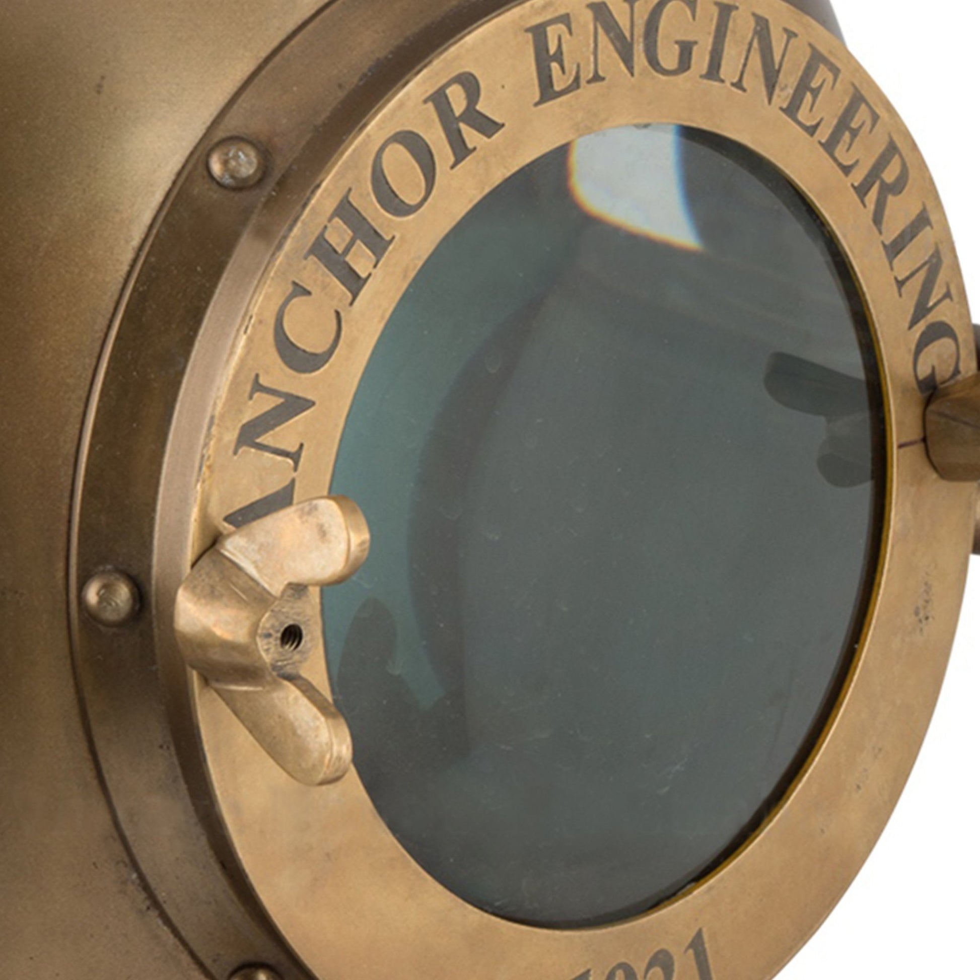Anchor Engineering 1921 Brass Diving Helmet - ( DH103 ) - Vintage World Australia - 5