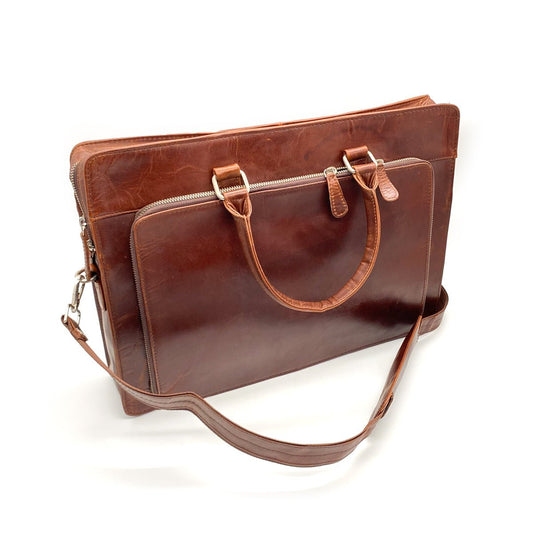 Handmade Leather Bag - (VLB100) - Vintage World Australia - 1