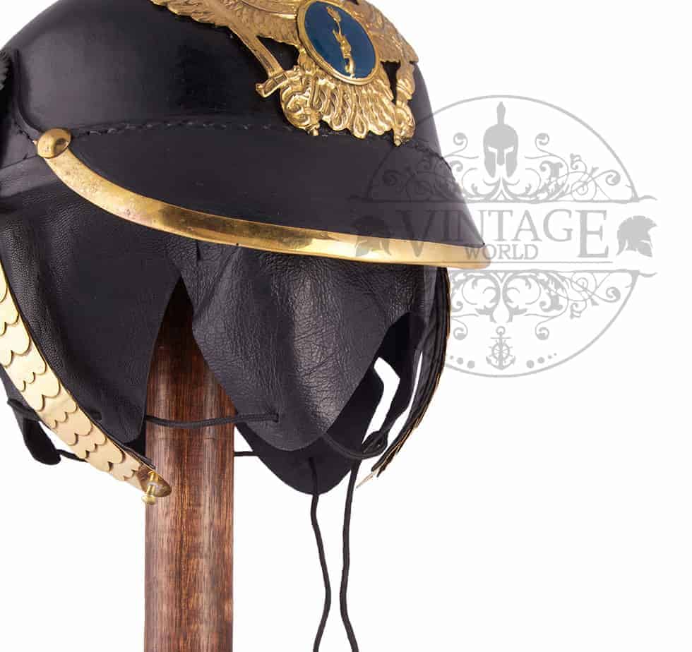 WWI Prussian Pickelhaube Spike Helmet - ( MH107 ) - Vintage World Australia - 4