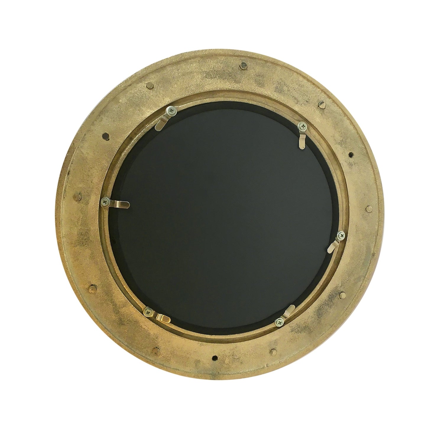 Brass 300mm Porthole Mirror- (PH101C) - Vintage World Australia - 4