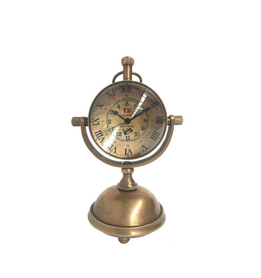 Table Clock - Curved Glass (Small) - ( TC100 ) - Vintage World Australia - 1