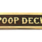 Poop Deck Wall Plaque 200mm - ( WP108 ) - Vintage World Australia - 4