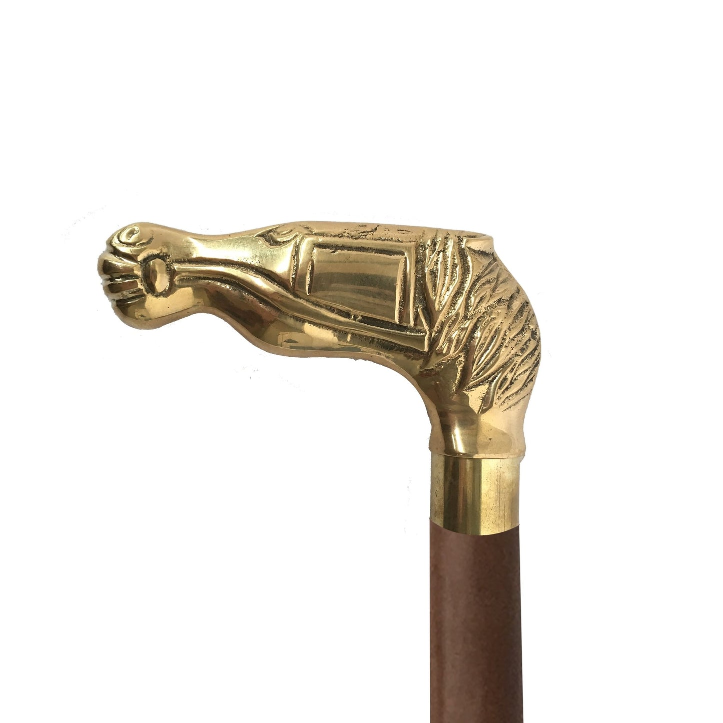 Horse Handle Walking Stick- (WS100) - Vintage World Australia - 1