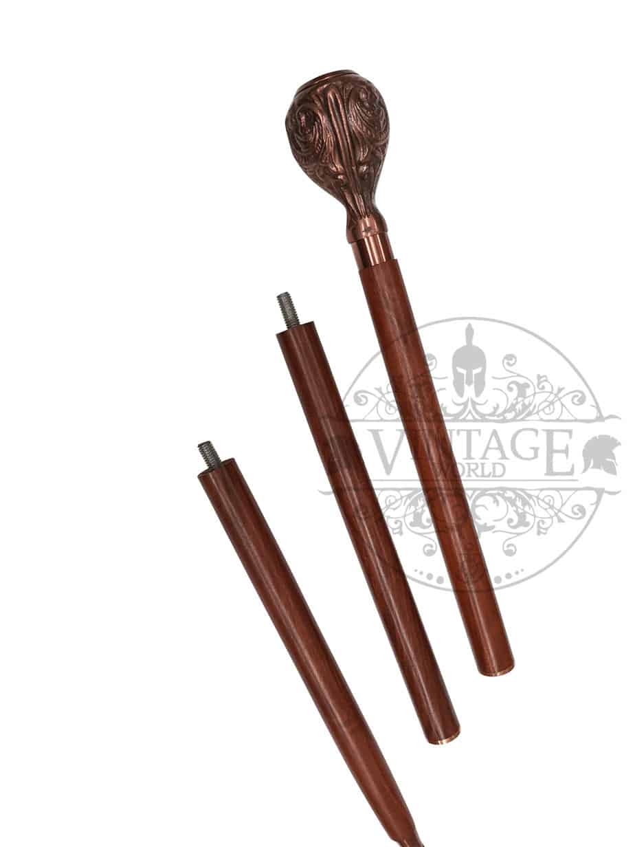 Compass Handle Walking Stick - (WS106) - Vintage World Australia - 2