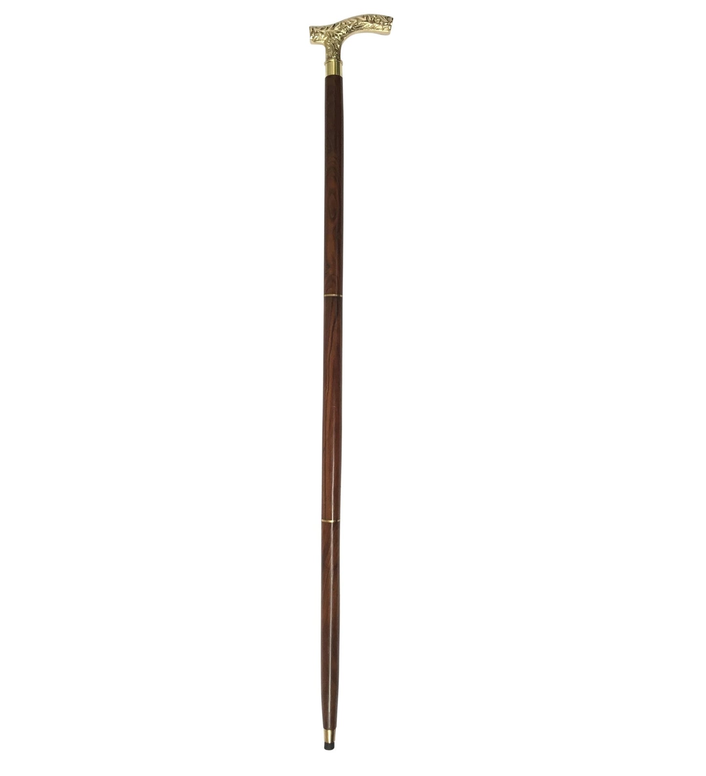 Royal Brass Handle Walking Stick - (WS110) - Vintage World Australia - 3