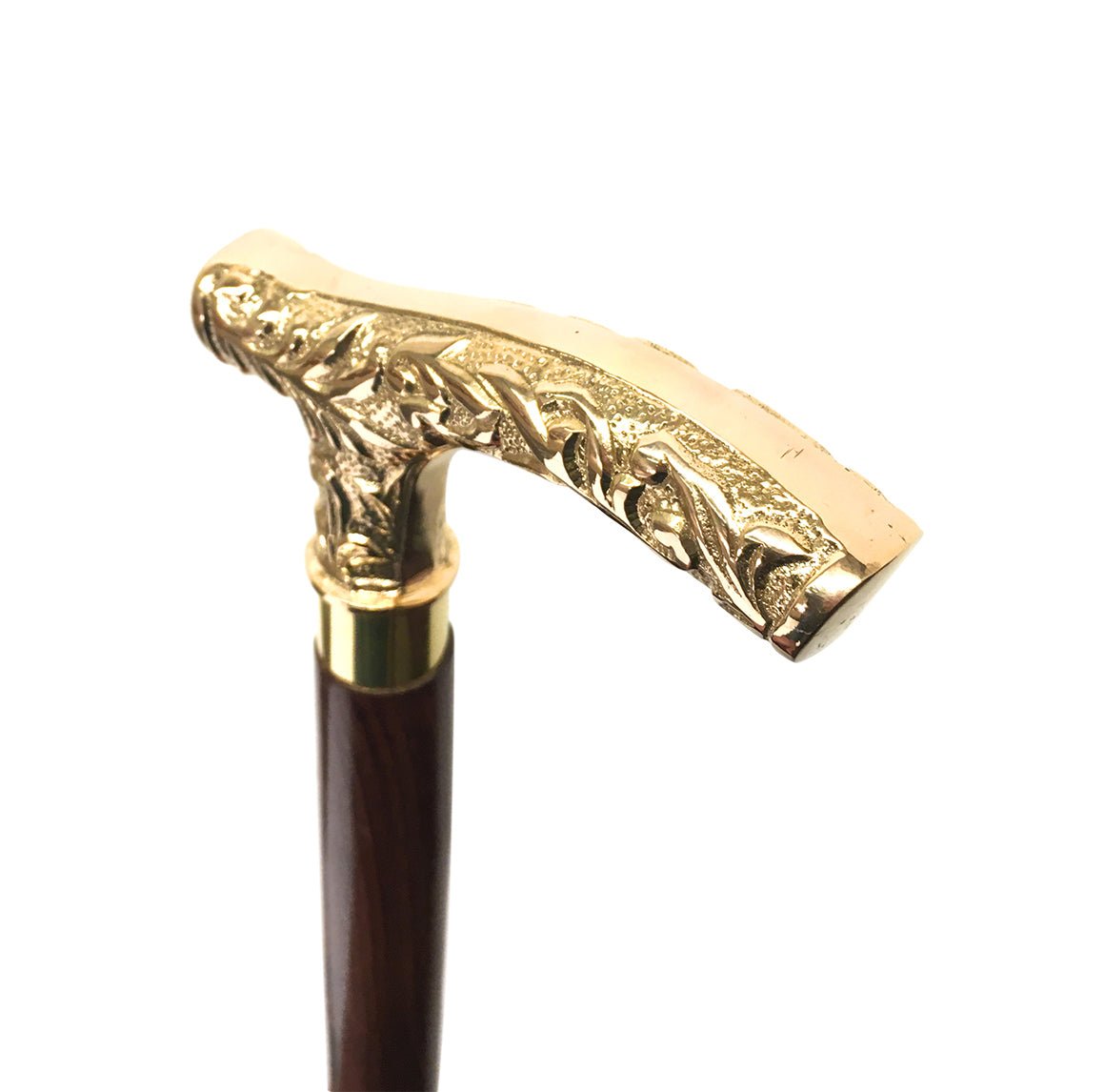 Royal Brass Handle Walking Stick - (WS110) - Vintage World Australia - 5